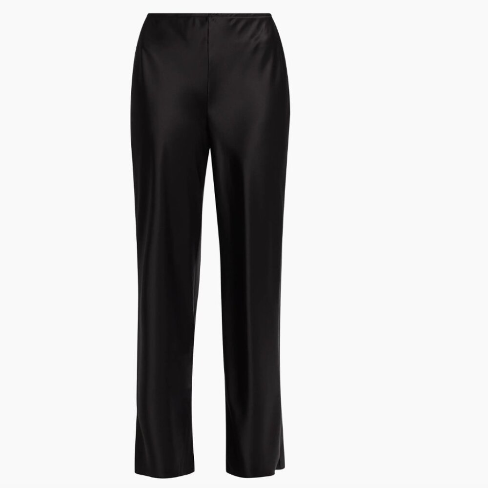 Nicole Miller | Black Satin Pants